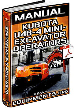 Kubota U48-4 Mini Excavator Manual