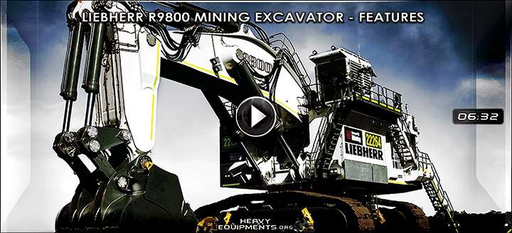 Liebherr R9800 Mass Excavator Video