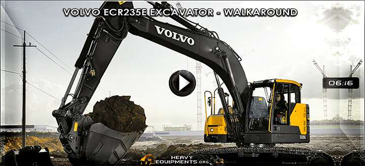 Volvo ECR235E Hydraulic Excavator Video