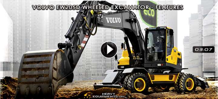 Volvo EW205D Wheeled Excavator Video
